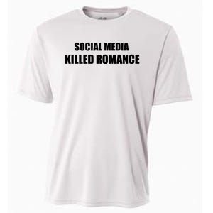 Social Media Killed Romance Cooling Performance Crew T-Shirt