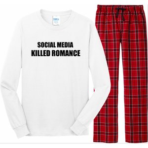 Social Media Killed Romance Long Sleeve Pajama Set