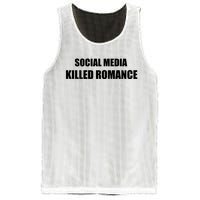 Social Media Killed Romance Mesh Reversible Basketball Jersey Tank