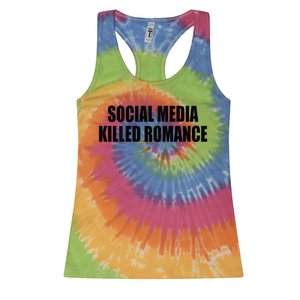 Social Media Killed Romance Women's Racerback Tank