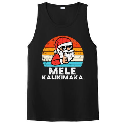 Santa Mele Kalikimaka Hawaiian Christmas Xmas PosiCharge Competitor Tank