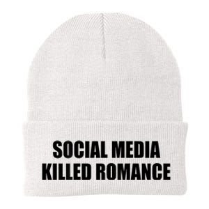 Social Media Killed Romance Knit Cap Winter Beanie