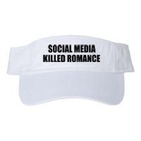 Social Media Killed Romance Valucap Bio-Washed Visor