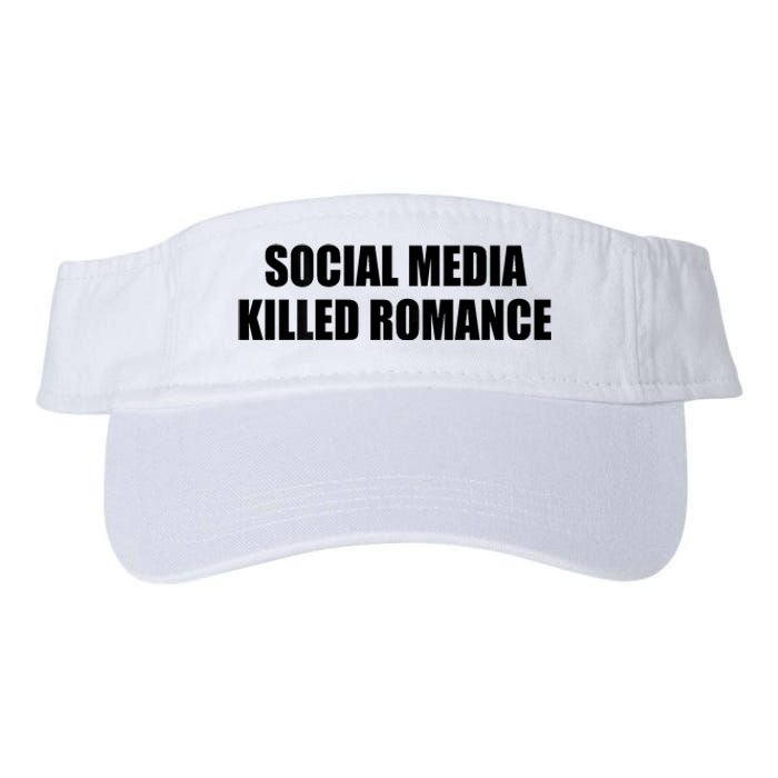 Social Media Killed Romance Valucap Bio-Washed Visor