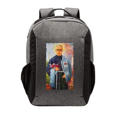 St Maximilian Kolbe Two Crowns Catholic Saint Vector Backpack