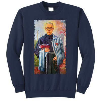 St Maximilian Kolbe Two Crowns Catholic Saint Sweatshirt