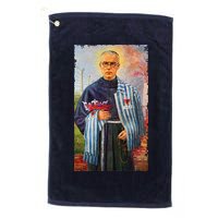 St Maximilian Kolbe Two Crowns Catholic Saint Golf Towel