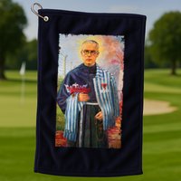 St Maximilian Kolbe Two Crowns Catholic Saint Golf Towel