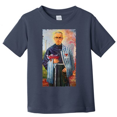 St Maximilian Kolbe Two Crowns Catholic Saint Toddler T-Shirt