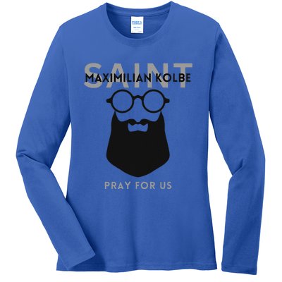 Saint Maximilian Kolbe Ladies Long Sleeve Shirt