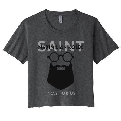 Saint Maximilian Kolbe Women's Crop Top Tee