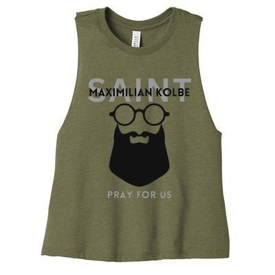 Saint Maximilian Kolbe Women's Racerback Cropped Tank