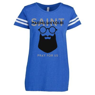 Saint Maximilian Kolbe Enza Ladies Jersey Football T-Shirt