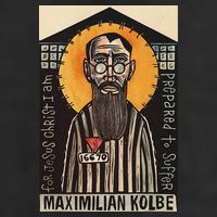St Maximilian Kolbe Two Crowns Catholic Saint 7 Panel Mesh Trucker Snapback Hat