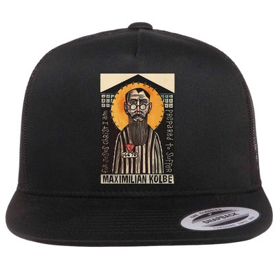 St Maximilian Kolbe Two Crowns Catholic Saint Flatbill Hat
