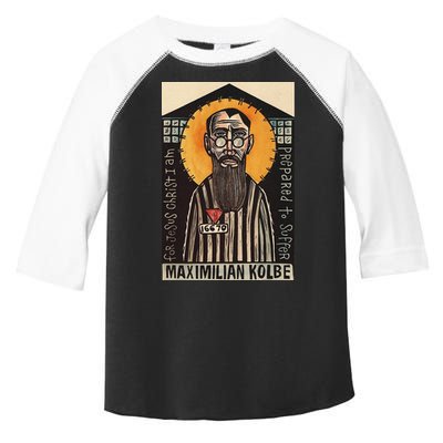 St Maximilian Kolbe Two Crowns Catholic Saint Toddler Fine Jersey T-Shirt