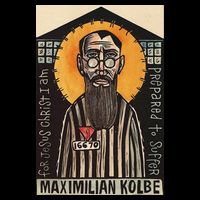 St Maximilian Kolbe Two Crowns Catholic Saint Visor