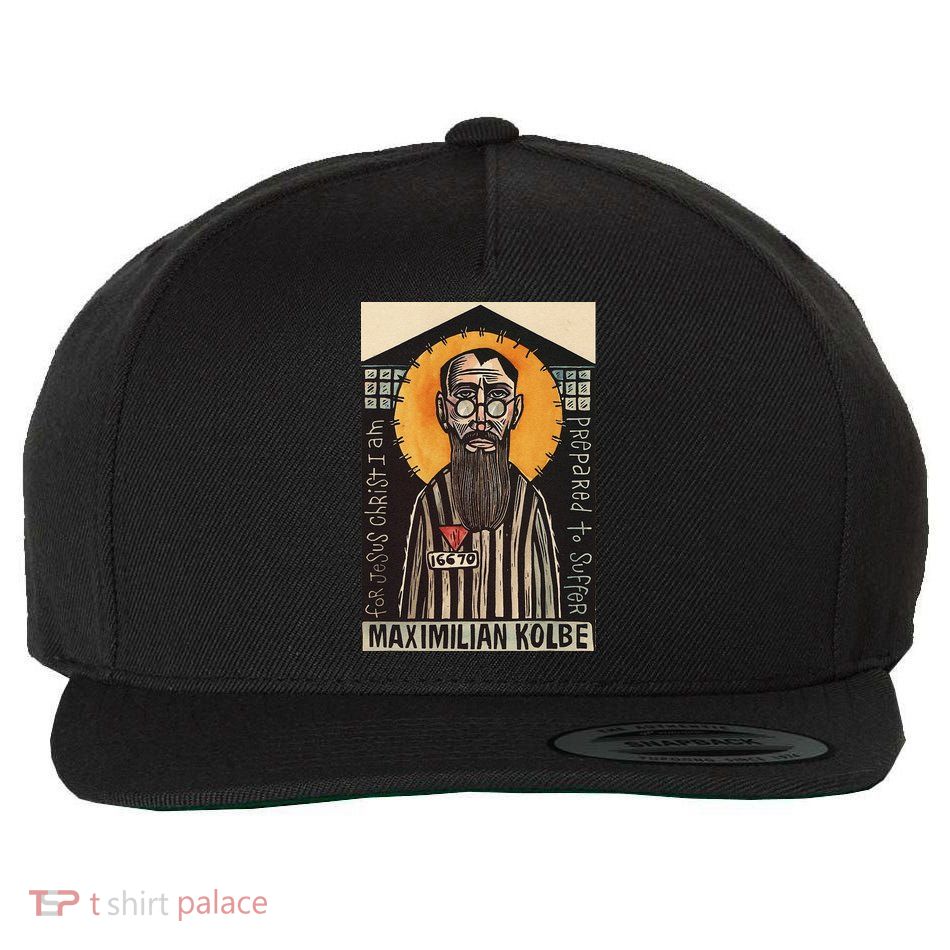 St Maximilian Kolbe Two Crowns Catholic Saint Wool Snapback Cap