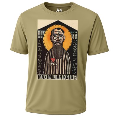 St Maximilian Kolbe Two Crowns Catholic Saint Performance Shirt
