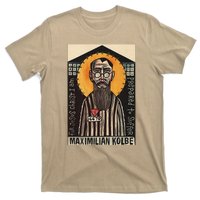 St Maximilian Kolbe Two Crowns Catholic Saint T-Shirt