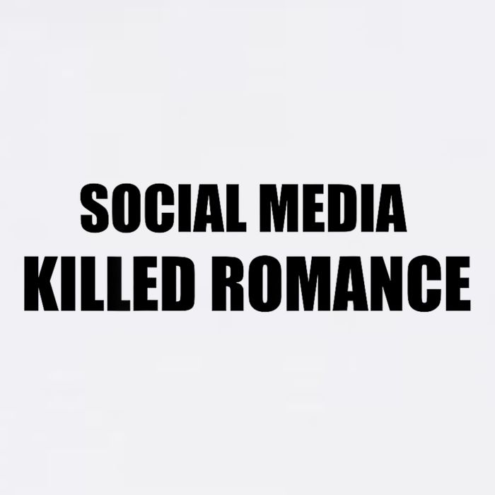 Social Media Killed Romance V-Neck T-Shirt