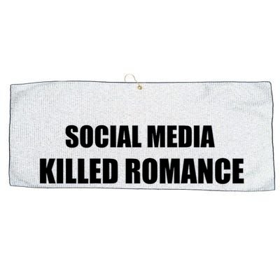 Social Media Killed Romance Large Microfiber Waffle Golf Towel