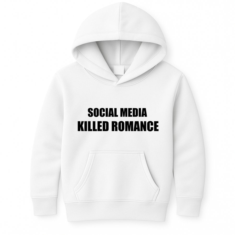 Social Media Killed Romance Kids Hoodie