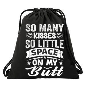 So Many Kisses So Little Space On My Butt Funny Drawstring Bag