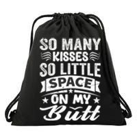 So Many Kisses So Little Space On My Butt Funny Drawstring Bag