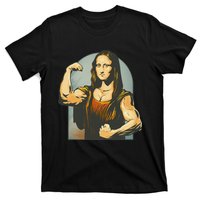 Strong Mona Lisa Leonardo Da Vinci Motiv Bodybuilding Body T-Shirt