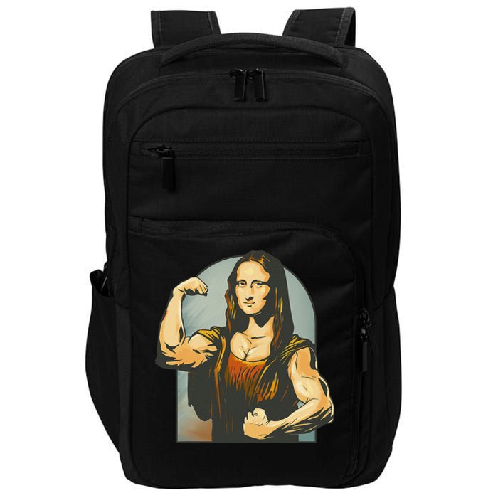 Strong Mona Lisa Leonardo Da Vinci Motiv Bodybuilding Body Impact Tech Backpack