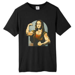 Strong Mona Lisa Leonardo Da Vinci Motiv Bodybuilding Body Tall Fusion ChromaSoft Performance T-Shirt