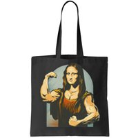 Strong Mona Lisa Leonardo Da Vinci Motiv Bodybuilding Body Tote Bag