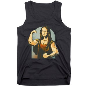 Strong Mona Lisa Leonardo Da Vinci Motiv Bodybuilding Body Tank Top