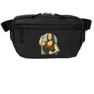 Strong Mona Lisa Leonardo Da Vinci Motiv Bodybuilding Body Crossbody Pack