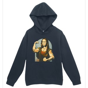 Strong Mona Lisa Leonardo Da Vinci Motiv Bodybuilding Body Urban Pullover Hoodie