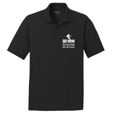 Ski Mom Like A Regular Dad Only Way Cooler Wintersport Gift PosiCharge RacerMesh Polo