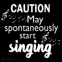 Singing Music Lover T Gift Caution May Start Singing Magnet