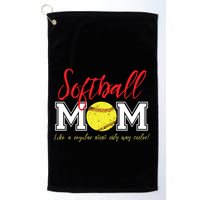 Softball Mom Like A Regular Mom Only Cooler Design Gift Golf Towel