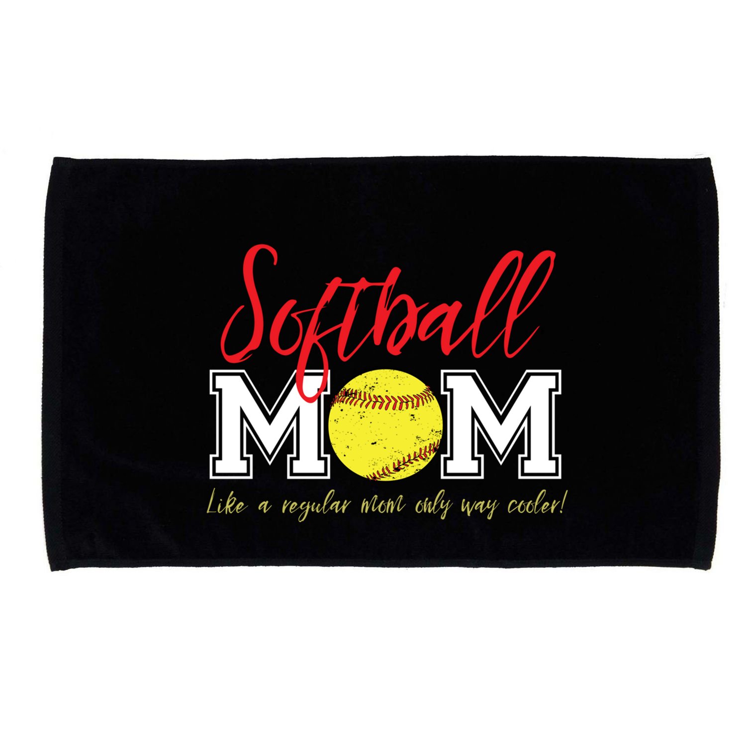 Softball Mom Like A Regular Mom Only Cooler Design Gift Microfiber Hand Towel