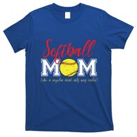 Softball Mom Like A Regular Mom Only Cooler Design Gift T-Shirt