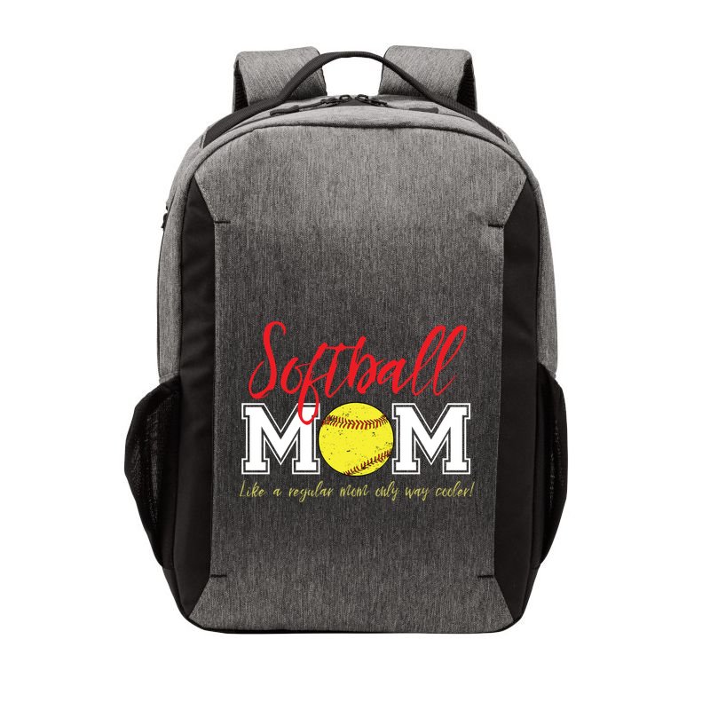 Softball Mom Like A Regular Mom Only Cooler Design Gift Vector Backpack