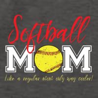 Softball Mom Like A Regular Mom Only Cooler Design Gift Vector Backpack
