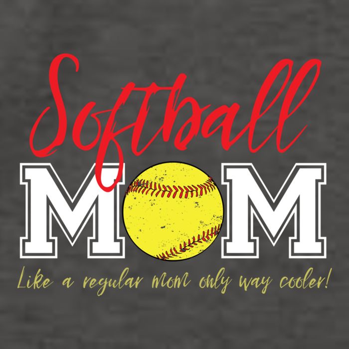 Softball Mom Like A Regular Mom Only Cooler Design Gift Vector Backpack