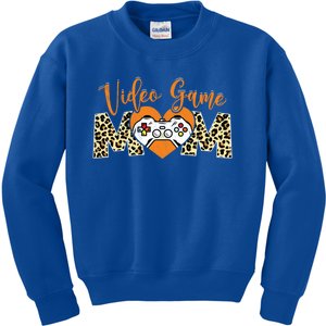 Sport Mom Leopard Mothers Day Video Game Mommy Mama Cute Gift Kids Sweatshirt