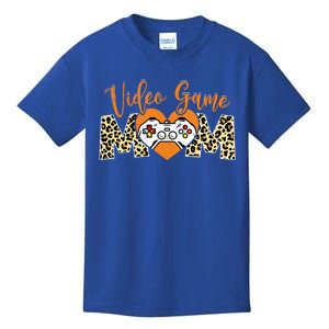 Sport Mom Leopard Mothers Day Video Game Mommy Mama Cute Gift Kids T-Shirt