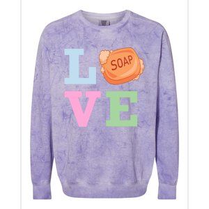 Soap Maker Love Soap Making Funny Gift Colorblast Crewneck Sweatshirt