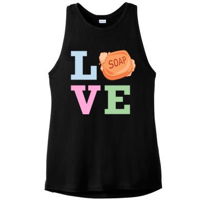 Soap Maker Love Soap Making Funny Gift Ladies PosiCharge Tri-Blend Wicking Tank