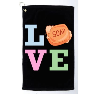 Soap Maker Love Soap Making Funny Gift Platinum Collection Golf Towel