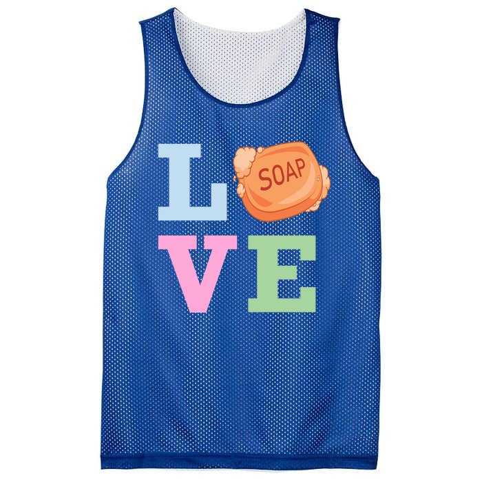 Soap Maker Love Soap Making Funny Gift Mesh Reversible Basketball Jersey Tank